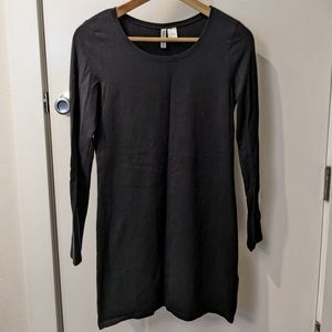 H&M Basic Bodycon Long Sleeve Dress - Black